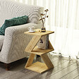HABITAT ET JARDIN - Table d'appoint en bois "Albeni" - 30 x 30 x 50 cm - Chêne Saphir - vignette
