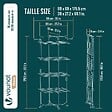 VOUNOT - Sechoir a linge vertical tour etendoir pliable 4 niveaux 99x69x175.5 cm style bois noir - vignette