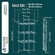 VOUNOT - Sechoir a linge vertical tour etendoir pliable 3 niveaux 99x69x135.5 cm style bois blanc - vignette
