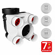 UNELVENT - Kit VMC hygroréglable très basse conso HYDRA ECOWATT 2+ T3/T7 - vignette