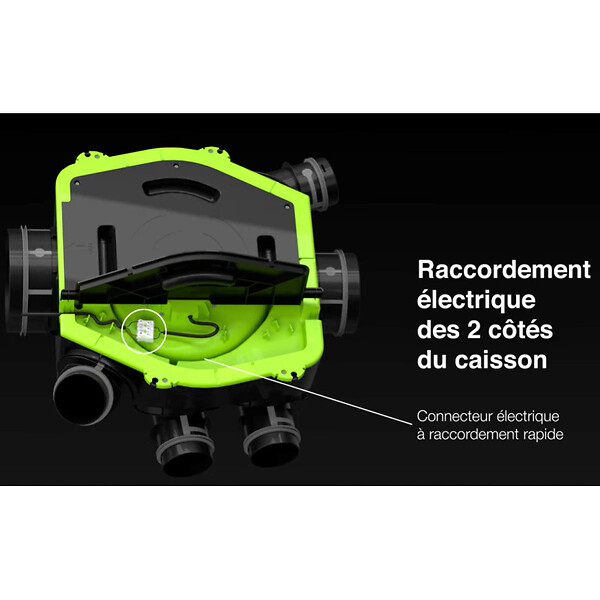 NATHER - Groupe VMC simple flux hygro NATHER MAESTRO EC très basse consommation - large