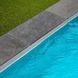 RO'MA NATURE - Margelle de piscine Pierre d'Egypte Grise 60x30x3 cm Bord Droit (à l'unité) - vignette