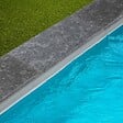 RO'MA NATURE - Margelle de piscine Pierre d'Egypte Grise 60x30x3 cm Bord 1/2 Rond (à l'unité) - vignette