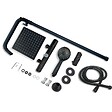 AICA SANITAIRE - Colonne de douche thermostatique noir-Chrome-Laiton&Inox - vignette