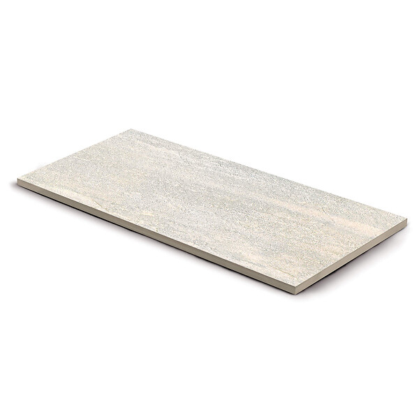 RO'MA NATURE - Pas japonais Rectangle Grès cérame effet Pierre Beige Taranto 80x40x2 cm (à l'unité) - large