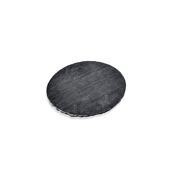 RO'MA NATURE - Pas japonais Rond Ardoise Noire D.40x2-3 cm (lot de 10) - large