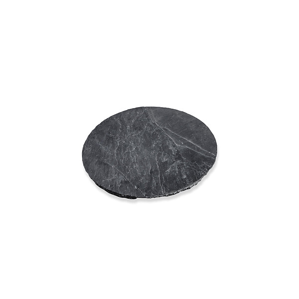 RO'MA NATURE - Pas japonais Rond Ardoise Noire D.40x2-3 cm (lot de 15) - large