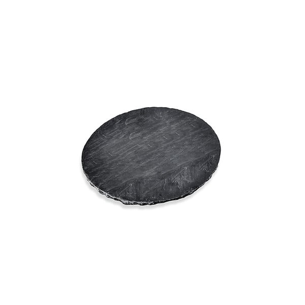 RO'MA NATURE - Pas japonais Rond Ardoise Noire D.40x2-3 cm (lot de 20) - large