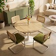 OVIALA - Buffet uni 4 portes L 180 cm vert olive - Harlan - vignette