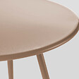 OVIALA - Table basse de jardin ronde en métal taupe 40 cm - Palavas - vignette