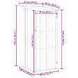 VIDAXL - vidaXL Abri de jardin Marrron 87x98x159 cm Acier galvanisé - vignette