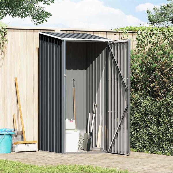 VIDAXL - vidaXL Abri de jardin Anthracite 87x98x159 cm Acier galvanisé - large