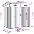 VIDAXL - vidaXL Abri de jardin Anthracite Acier - vignette