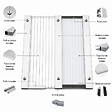 MCCOVER - Profil jonction monobloc (en H) - toiture polycarbonate Aluminium, ep.10 mm, L.3 m - vignette