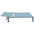 HAPPY GARDEN - Bain de soleil BARBADOS en textilène bleu clair - aluminium bleu clair - vignette