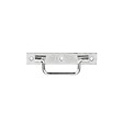 AFBAT - Poignée sur platine en acier - Zingué blanc - L.160mm - vignette