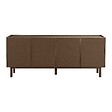 OVIALA - Buffet effet bois 4 portes style scandinave 180 cm bois foncé - Tomy - vignette