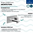 VILLEROY ET BOCH - Mitigeur lavabo mural  Architectura Square avec vidage Push Open Chrome + corps encastré - vignette
