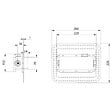 VILLEROY ET BOCH - Mitigeur lavabo mural  Architectura Square avec vidage Push Open Chrome + corps encastré - vignette