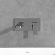 VILLEROY ET BOCH - Mitigeur lavabo mural  Architectura Square avec vidage Push Open Chrome + corps encastré - vignette