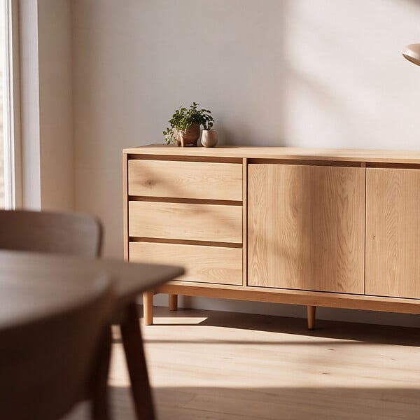 HAPPY GARDEN - Buffet en bois 160cm SARAH - large