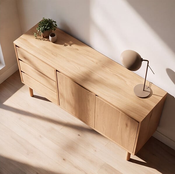 HAPPY GARDEN - Buffet en bois 160cm SARAH - large
