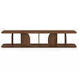 ID MARKET - Meuble TV 180 cm japandi EDITH bois effet noyer - vignette