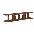 ID MARKET - Meuble TV 180 cm japandi EDITH bois effet noyer - vignette