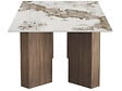 HABITAT ET JARDIN - Table basse en bois avec plateau en céramique "Elma" - 120 cm - Marron - vignette