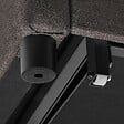 TECTAKE - Fauteuil lit 3 en 1 dossier réglable en 6 positions 82 x 80 x 86 cm capacité de charge 150 kg station de recharge usb-a usb-c gris foncé - vignette