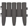 VIDAXL - vidaXL Bordures de pelouse 36 pcs Gris 10 m PP - vignette
