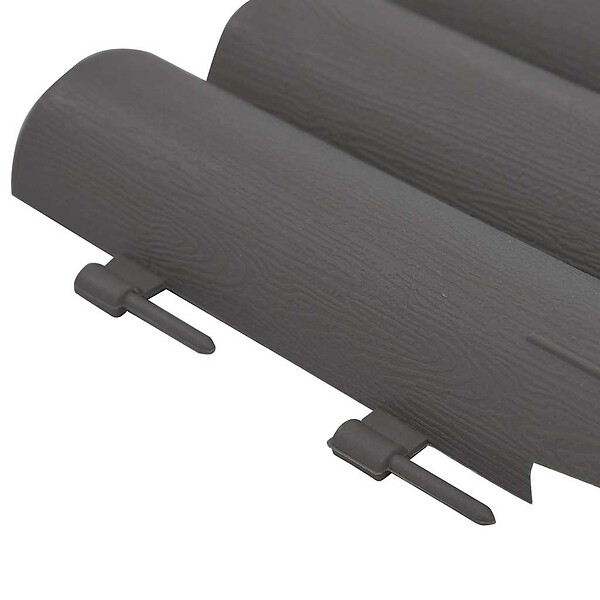 VIDAXL - vidaXL Bordures de pelouse 36 pcs Gris 10 m PP - large