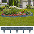 VIDAXL - vidaXL Clôture de jardin/pelouse plastique aspect de pierre 41 pcs 10m - vignette