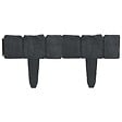 VIDAXL - vidaXL Clôture de jardin Aspect de pierre 41 pcs Plastique 10 m - vignette