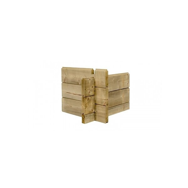 ALTANKA - Abri de jardin en bois - 12m2 - 4x3m - Traité - Ep. 28mm - Couleur: vert - DOM381 - large