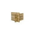 ALTANKA - Abri de jardin en bois - 12m2 - 4x3m - Traité - Ep. 28mm - Couleur: vert - DOM381 - vignette