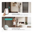 EMKE - EMKE Sèche-serviettes électrique 140x37,5 cm 580W, WiFi TUYA, Alexa/Google Home, Design X bicolore, Technologie fibre de carbone - vignette