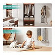 EMKE - EMKE Sèche-serviettes électrique 140x37,5 cm 580W, WiFi TUYA, Alexa/Google Home, Design X bicolore, Technologie fibre de carbone - vignette