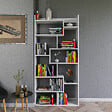 HABITAT ET JARDIN - Bibliothèque en bois "Kuttap" - 90 x 22 x 182 cm - Blanc - vignette