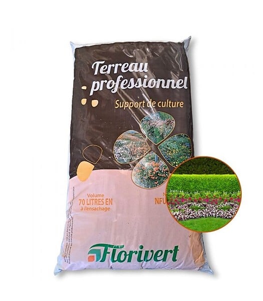 FLORIVERT - Palette de 20 sacs de 70 l de terreau prêt à l'emploi Fleurissement PAE Florivert NEG01617-20x70 - large