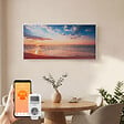 EMKE - EMKE Radiateur Infrarouge 1200W, Panneau Chauffant Décoratif Mural 119,5x59,5cm, Thermostat WiFi Connecté, - vignette