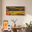 EMKE - EMKE Radiateur Infrarouge 1200W, Panneau Chauffant Décoratif Mural 119,5x59,5cm, Thermostat WiFi Connecté, - vignette