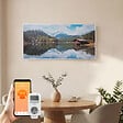 EMKE - EMKE Radiateur Infrarouge 1200W, Panneau Chauffant Décoratif Mural 119,5x59,5cm, Thermostat WiFi Connecté, - vignette