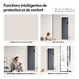 EMKE - EMKE Radiateur Électrique à Convection 1500W, Panneau Chauffant Mural en Aluminium 160x45,4cm, Thermostat WiFi, Anthracite - vignette