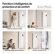 EMKE - EMKE Radiateur Électrique à Convection 1500W, Panneau Chauffant Mural en Aluminium 160x45,4cm, Thermostat WiFi, Blanc Brillant - vignette