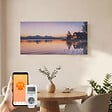 EMKE - EMKE Radiateur Infrarouge 1200W, Panneau Chauffant Décoratif Mural 119,5x59,5cm, Thermostat WiFi Connecté, Sans Cadre - vignette