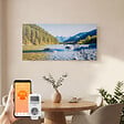 EMKE - EMKE Radiateur Infrarouge 1200W, Panneau Chauffant Décoratif Mural 119,5x59,5cm, Thermostat WiFi Connecté, Sans Cadre - vignette