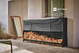 DIXNEUF - Range-bûches Stoker acier - Noir - H.113xL.120/240xP.32cm - vignette