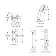 GROHE - Pack mitigeur BD thermostatique Precision Get + Douchette Vitalio Start 110 + Barre Quickflix Vitalio Smartactive + Flexible - vignette