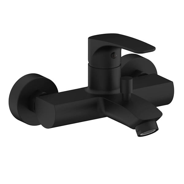 SWISS AQUA TECHNOLOGIES - Project mitigeur de baignoire mural 150 mm, à levier, sans set de douche, noir mat (SATBSPRO222C) - large